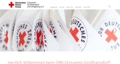 Desktop Screenshot of drk-grosshansdorf.de